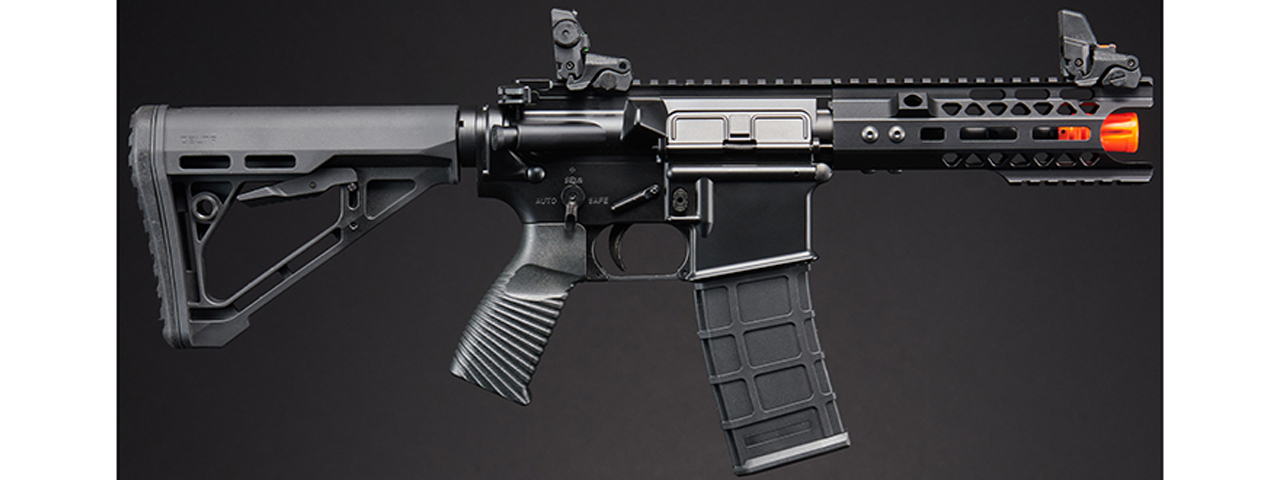 Lancer Tactical Wirecutter M4 Shorty 7" Gas Blowback Full Metal Airsoft Rifle w/ MLOK Rail by Golden Eagle - (Black)