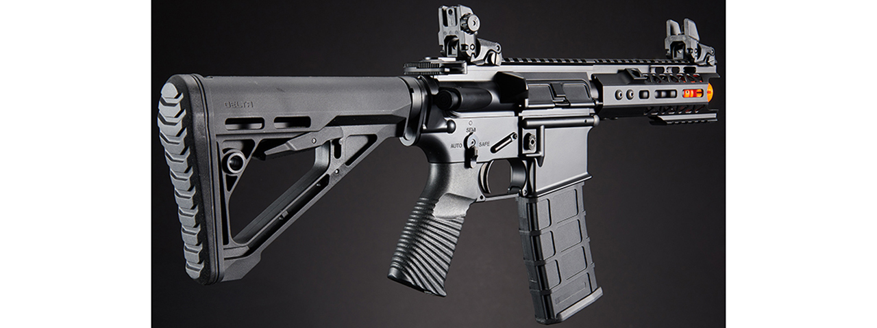 Lancer Tactical Wirecutter M4 Shorty 7" Gas Blowback Full Metal Airsoft Rifle w/ MLOK Rail by Golden Eagle - (Black)