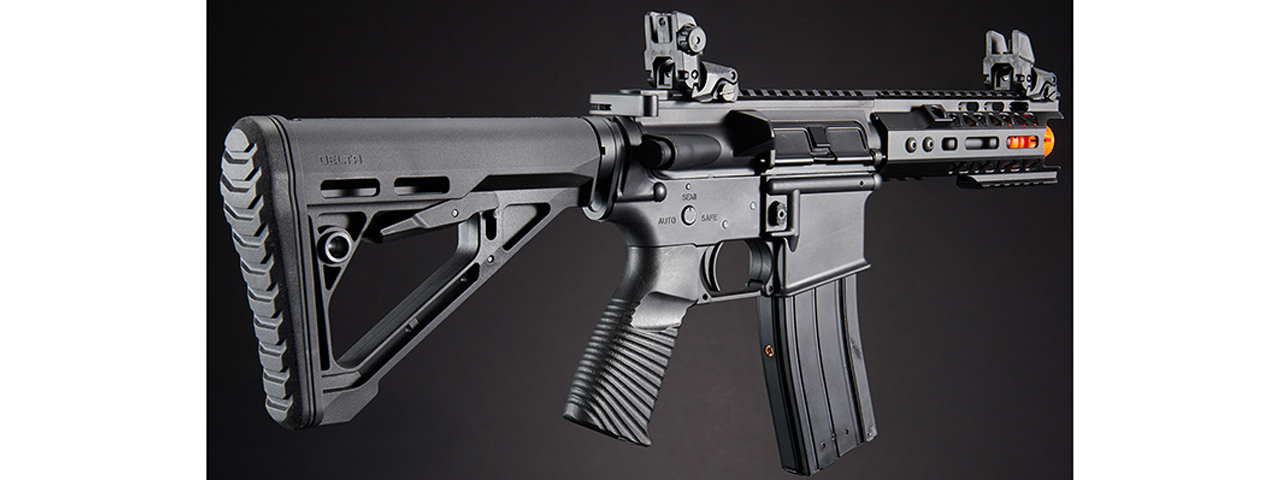 Lancer Tactical Wirecutter M4 Shorty 7" Gas Blowback Polymer Airsoft Rifle w/ MLOK Rail by Golden Eagle - (Black)