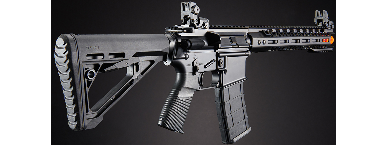 Lancer Tactical Wirecutter M4 12" Gas Blowback Full Metal Airsoft Rifle w/ MLOK Rail by Golden Eagle - (Black)