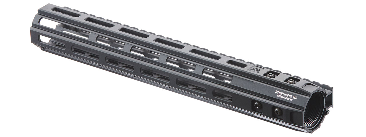 BG Defense 12" MK2 Style Full Metal Handguard by Lancer Tactical - (Black)