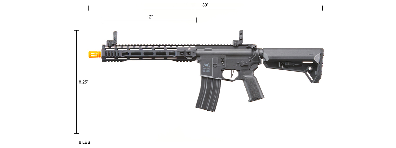 BG Defense Type-A SPR 12" Gen 3 AEG Rifle by Lancer Tactical - (Black)