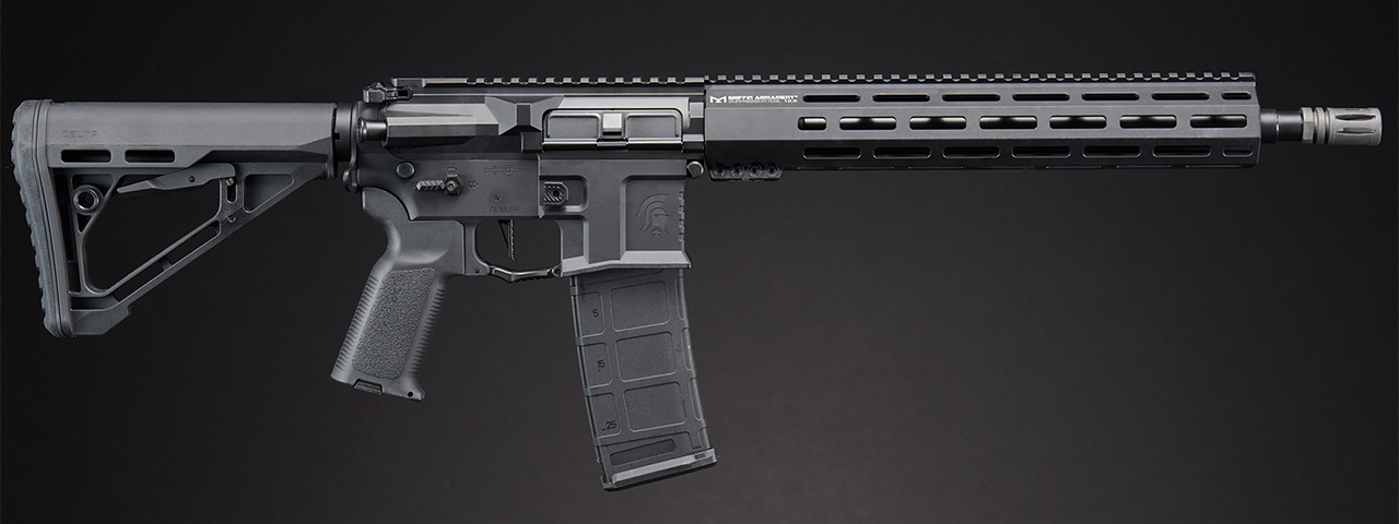 Lancer Tactical Gen 4 Predator SBR AEG w/ PTS SR 12.5" Rail System & Nebula II ETU (Black)