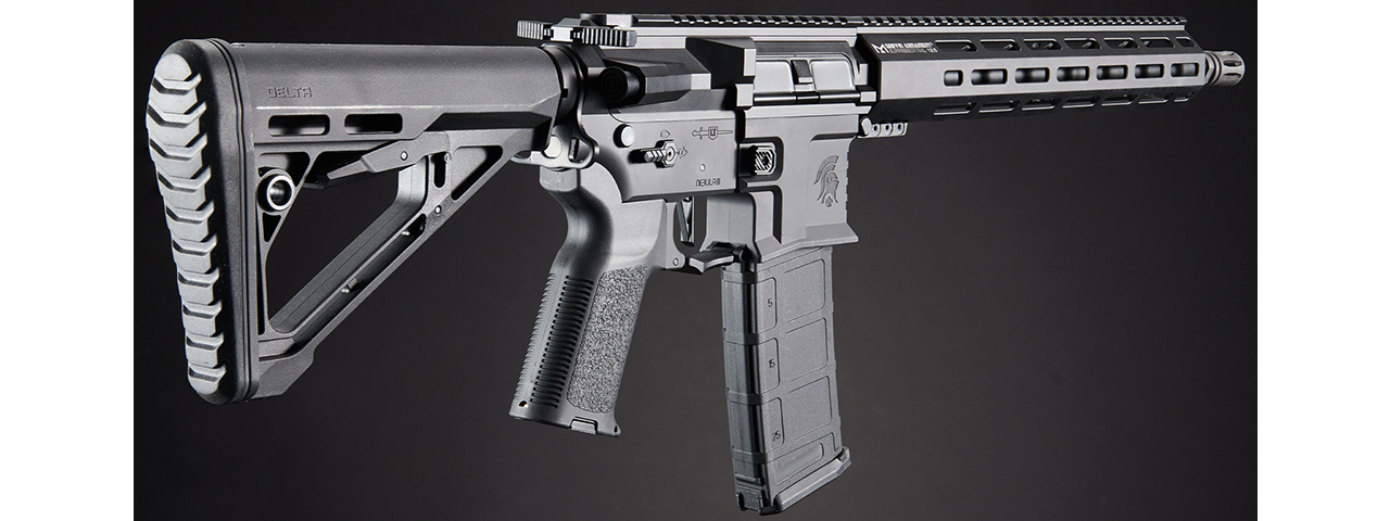Lancer Tactical Gen 4 Predator SBR AEG w/ PTS SR 12.5" Rail System & Nebula II ETU (Black)