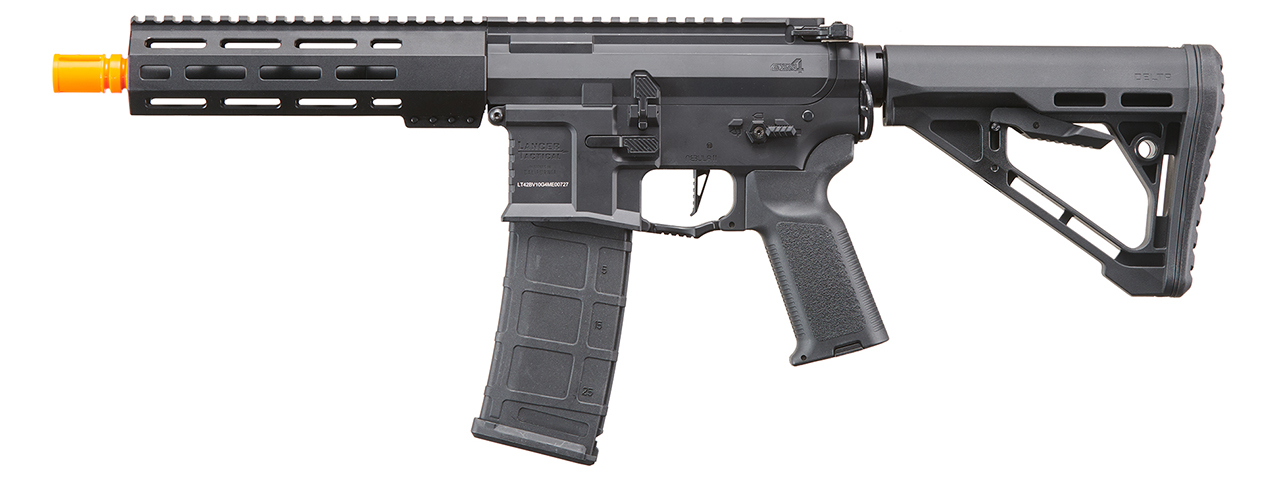 Lancer Tactical Gen 4 Predator SBR AEG w/ PTS SR 7.5" Rail System & Nebula II ETU (Black)