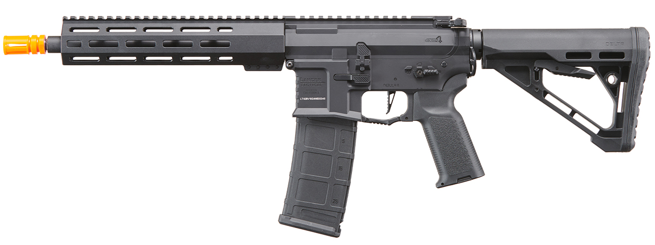 Lancer Tactical Gen 4 Predator SBR AEG w/ PTS SR 9.5" Rail System & Nebula II ETU (Black)