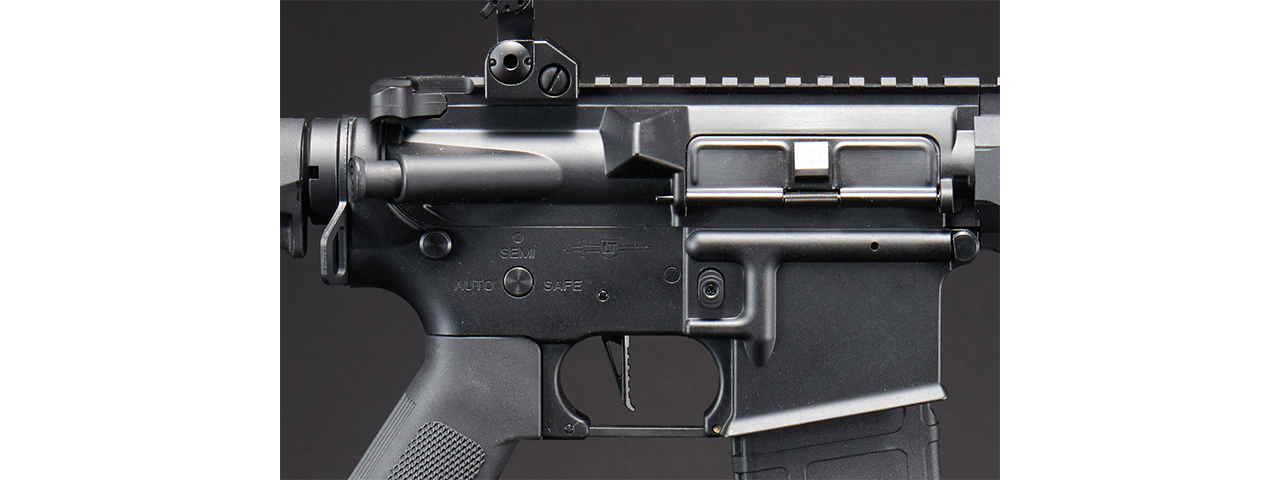 Lancer Tactical Gen 4 L119A2 M4/M16 Full Metal Airsoft Rifle - (Black)