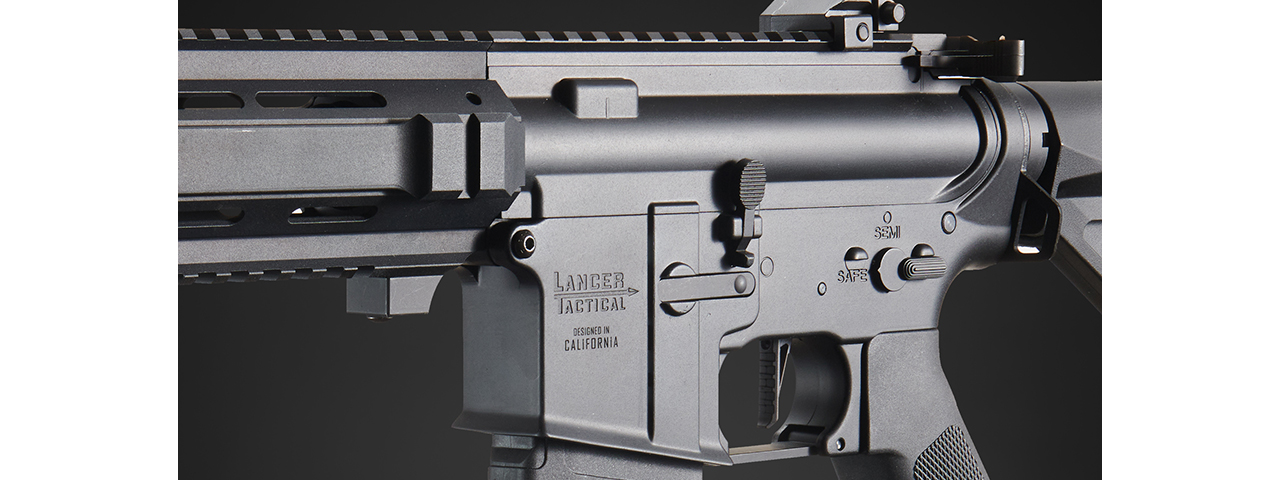 Lancer Tactical Gen 4 L119A2 M4/M16 Full Metal Airsoft Rifle - (Black)