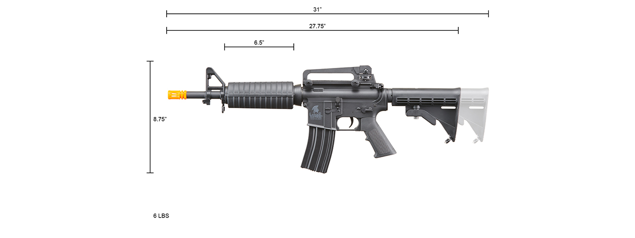 LT-01C CAR-15 COMMANDO (BLACK)