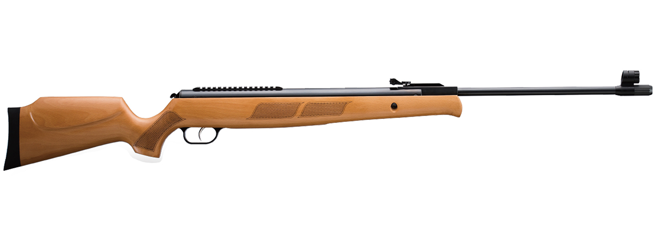 SnowPeak GR1600W Break Barrel 4.5mm/5.5mm/6.35mm Caliber Air Gun - (Wood/Black)