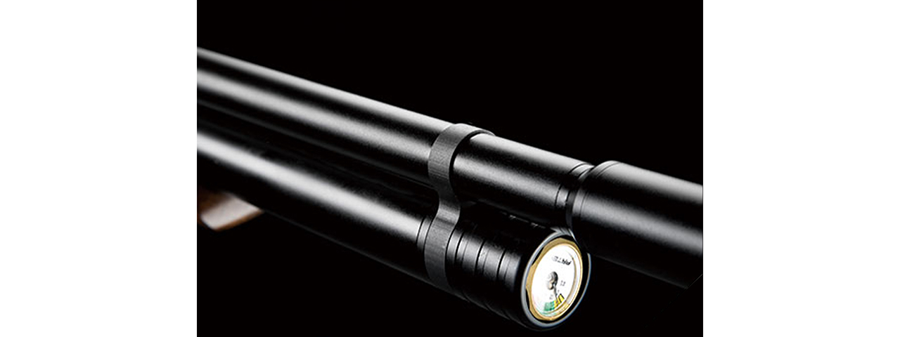 SnowPeak M16 PCP 4.5mm/5.5mm/6.35mm Caliber Air Gun - (Black/Wood)