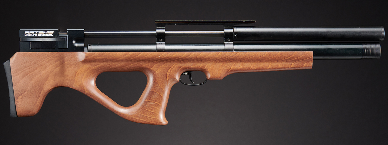 SnowPeak P15 PCP 5.5mm Caliber Air Gun - (Black/Wood)