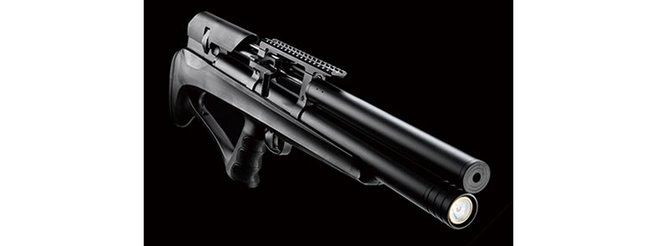 SnowPeak P35 PCP 4.5mm/5.5mm/6.35mm Caliber Air Gun - (Black)