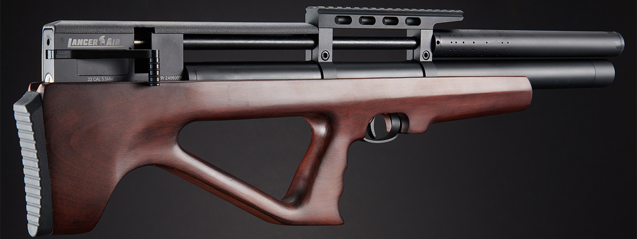 Lancer Air QL22 Bullpup PCP Airgun Rifle - (Black/Wood)