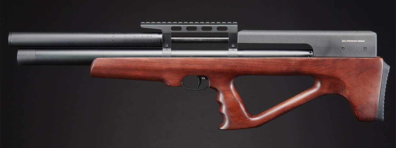 Lancer Air QL22 Bullpup PCP Airgun Rifle - (Black/Wood)