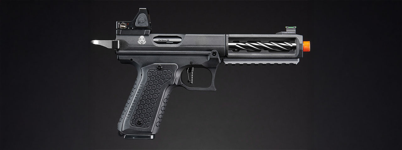 Lancer Tactical x Tandemkross CTHULHU Gas Blow Back Pistol w/ Red Dot Reflex Sight - (Black)