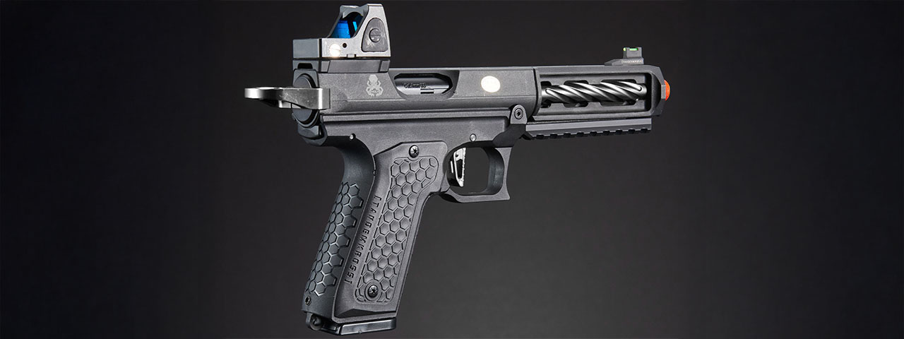 Lancer Tactical x Tandemkross CTHULHU Gas Blow Back Pistol w/ Red Dot Reflex Sight - (Black)