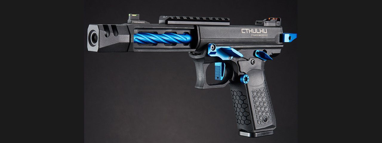 Lancer Tactical x Tandemkross CTHULHU Gas Blow Back Pistol - (Blue)