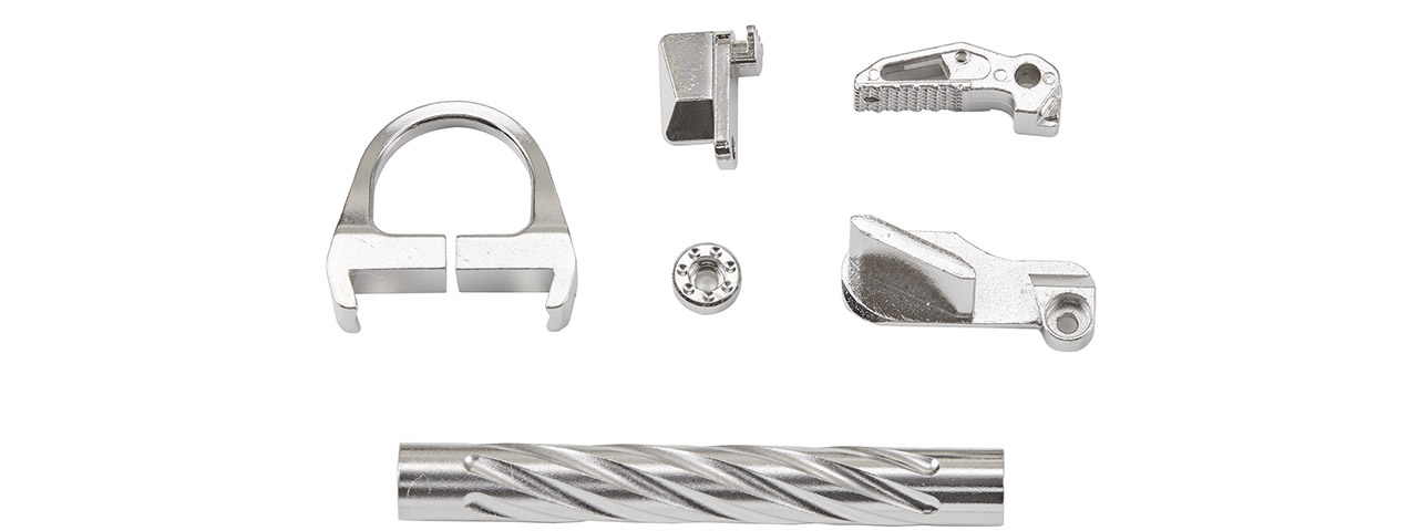 Tandemkross CTHULHU Gas Blowback Pistol Colored CNC Accessory Upgrade Parts Set - (Silver) Tandemkross CTHULHU Gas Blowback Pistol Colored CNC Accessory Upgrade Parts Set - (Silver)