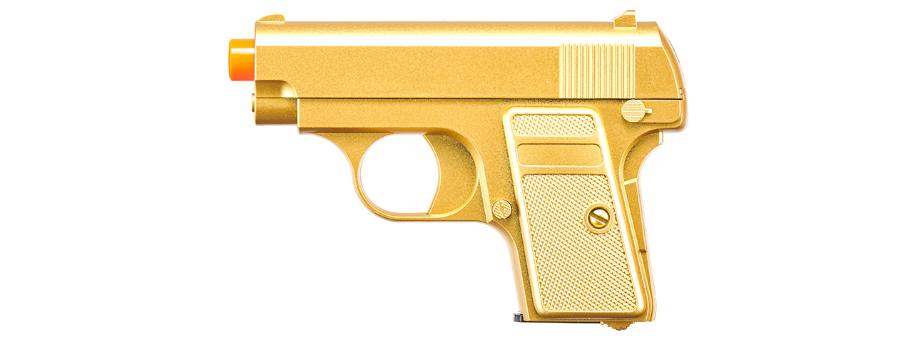 Omega Dual Spring Powered Airsoft Pistols (Color: Black & Gold)