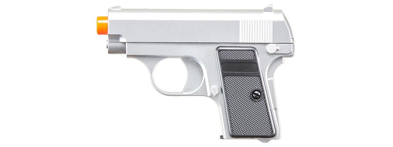 Omega Dual Spring Powered Airsoft Pistols (Color: Black & Silver)