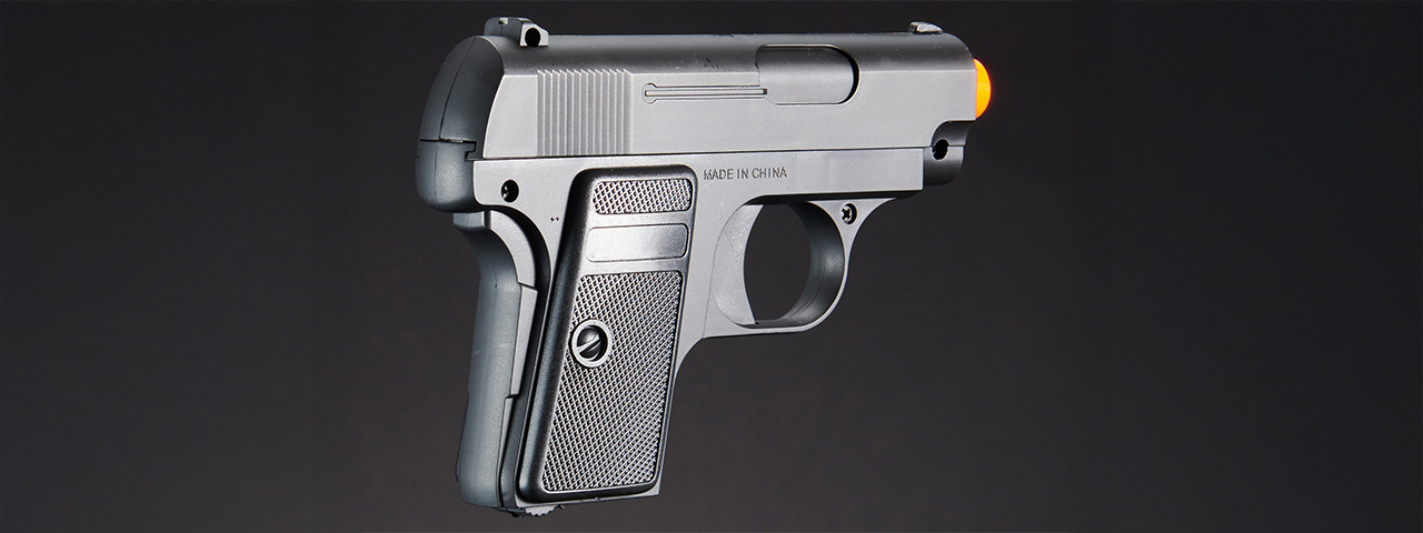Omega Dual Spring Powered Airsoft Pistols (Color: Black & Silver)