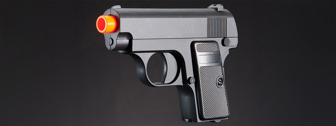 Omega Dual Spring Powered Airsoft Pistols (Color: Black & Silver)