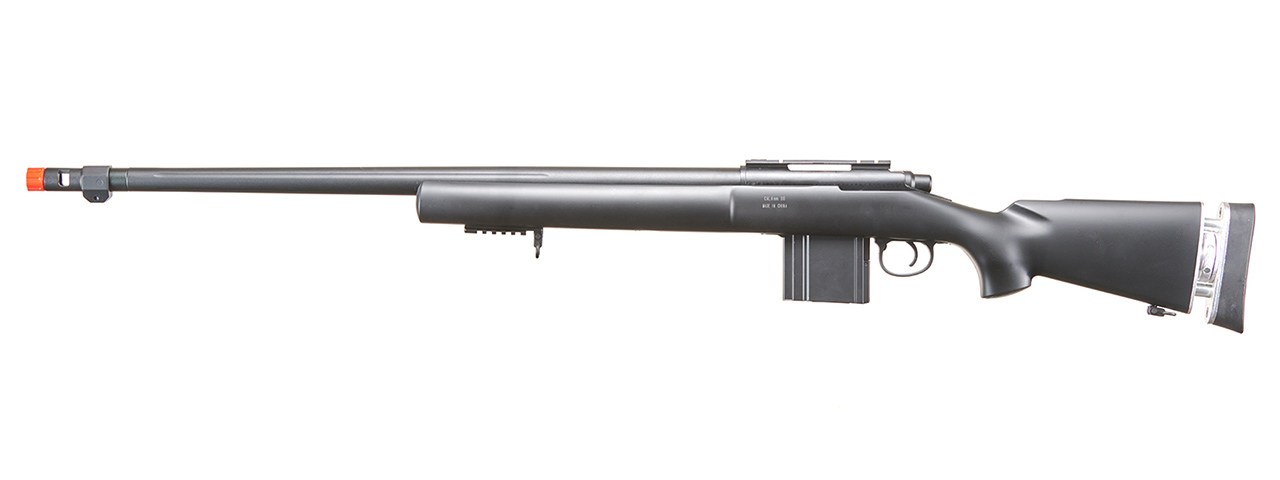 WELL AIRSOFT M24/M28 BOLT ACTION RIFLE W/ FIXED STOCK FLUTED BARREL