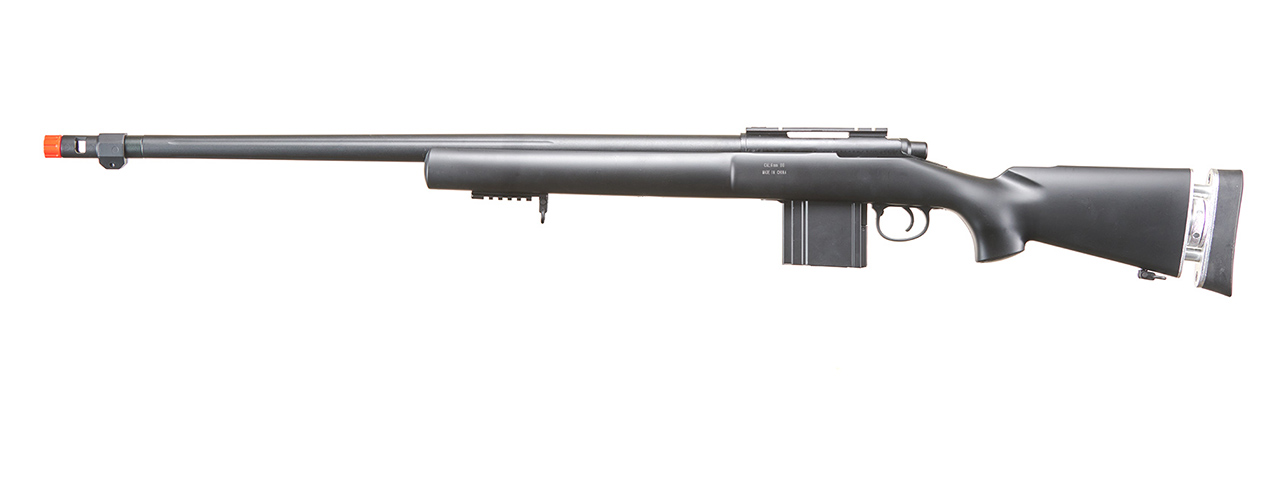 WELL AIRSOFT M24/M28 BOLT ACTION RIFLE W/ FIXED STOCK FLUTED BARREL