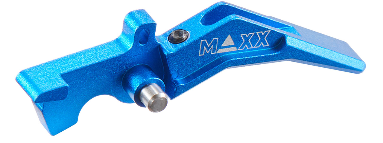Maxx Model CNC Aluminum Advanced Speed Trigger for M4 / M16 Series Airsoft AEGs (Style B)(Blue)