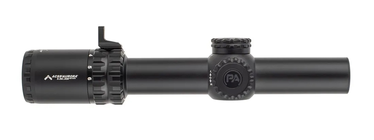 Primary Arms SLx 1-6x24 SFP Rifle Scope Gen IV - Illuminated ACSS Aurora 5.56/.308 Meter Reticle - (Black)