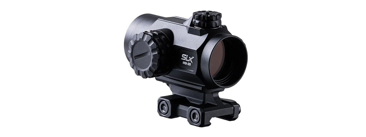 Primary Arms SLx MD-25 Rotary Knob 25mm Microdot Gen II with AutoLive - ACSS-CQB Red Dot - (Black)