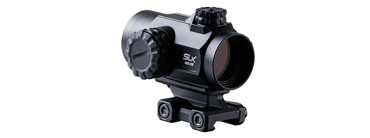 Primary Arms SLx MD-25 Rotary Knob 25mm Microdot Gen II with AutoLive - 2 MOA Red Dot - (Black)
