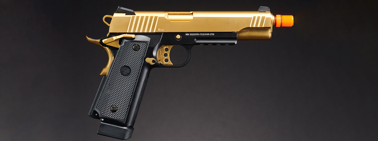 Raven Airsoft Railed R14 Hi Capa - (Gold)