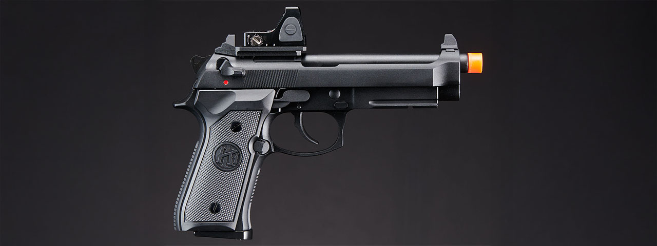 KLI KL-92 AI Optic Ready 6mm Dual Power CO2/Gas Blowback Airsoft Pistol - (Black)