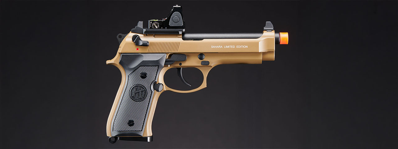 KLI KL-92 SAHARA Limited Edition 6mm Dual Power CO2/Gas Blowback Airsoft Pistol - (Tan)
