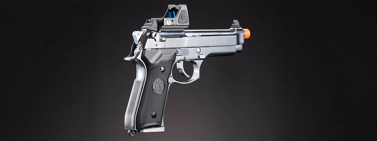 KLI KL-92 Platinum 6mm Dual Power CO2/Gas Blowback Airsoft Pistol - (Platinum)