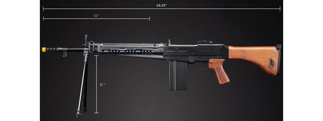 S&T Type 64 Full Metal Full Size AEG Airsoft Battle Rifle - (Black/Wood)