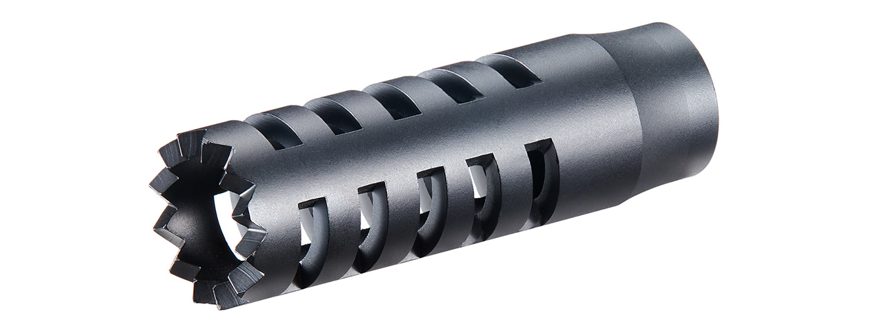 Golden Eagle Muzzle Brake For FABARM STF 12 Airsoft Shotgun - (Black) Golden Eagle Muzzle Brake For FABARM STF 12 Airsoft Shotgun - (Black)