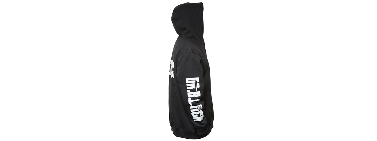 Dr. Black Heartbeat Pullover Hoodie - (Black/XLarge)
