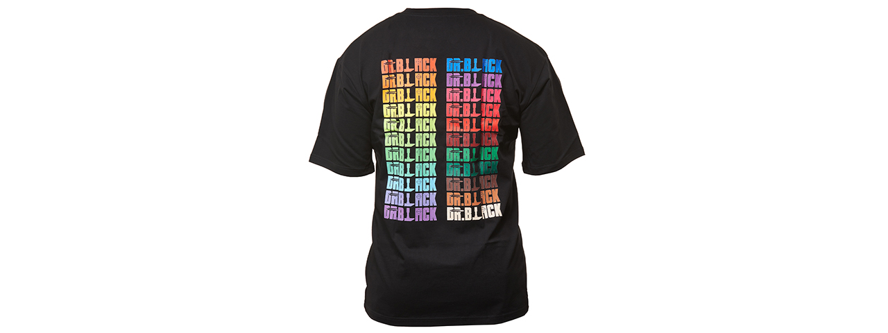 Dr. Black Heartbeat Hue Logo T Shirt - (Black/Large)