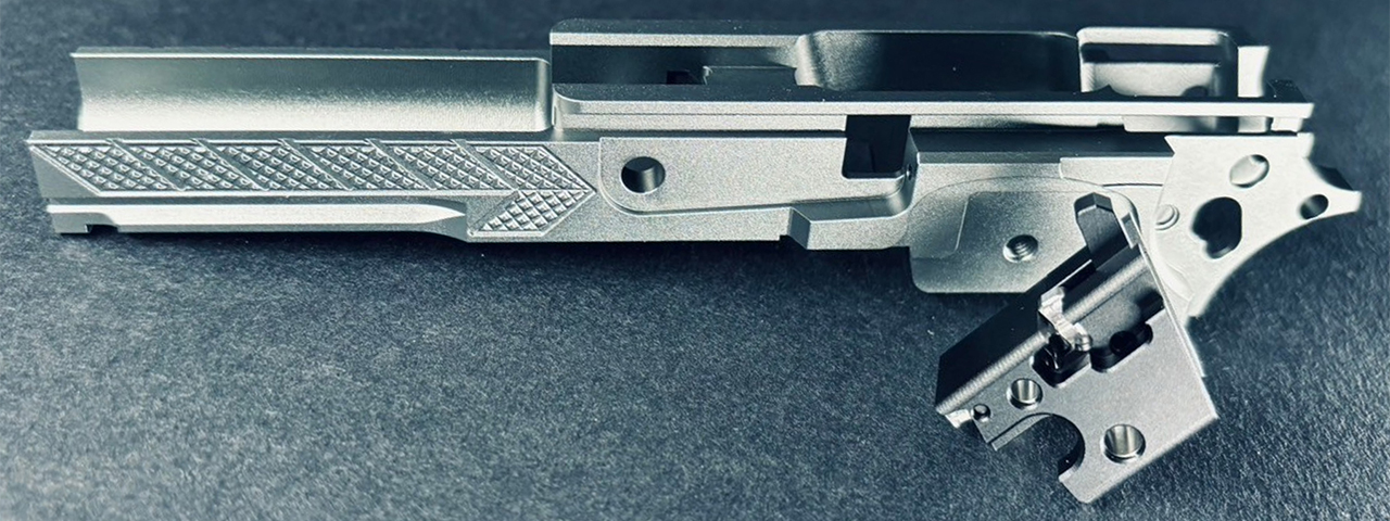 Dr. Black CNC Aluminum Frame Type 06 For TM Hi-CAPA 3.9 GBB Pistols - (Gray)