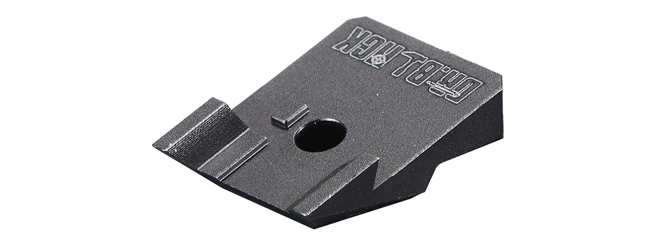 Dr. Black Aluminum Fiber Optic Rear Sight for TM Hi-CAPA 4.3 GBB Pistols - (Black)