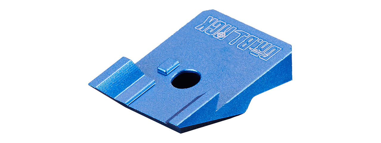 Dr. Black Aluminum Fiber Optic Rear Sight for TM Hi-CAPA 4.3 GBB Pistols - (Blue)