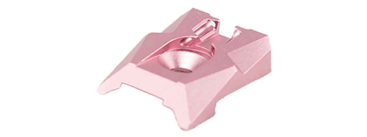 Dr. Black Aluminum Fiber Optic Rear Sight for TM Hi-CAPA 4.3 GBB Pistols - (Pink)