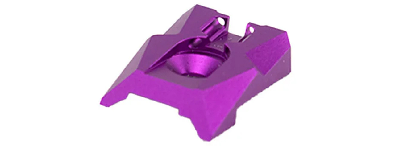 Dr. Black Aluminum Fiber Optic Rear Sight for TM Hi-CAPA 4.3 GBB Pistols - (Purple)