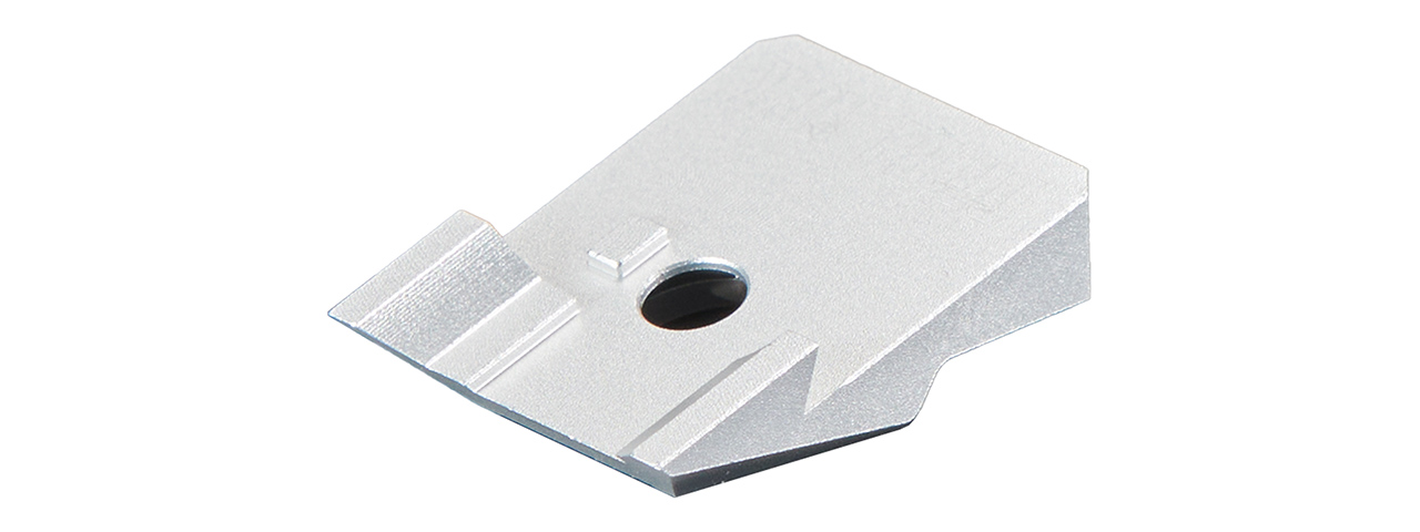 Dr. Black Aluminum Fiber Optic Rear Sight for TM Hi-CAPA 4.3 GBB Pistols - (Silver)