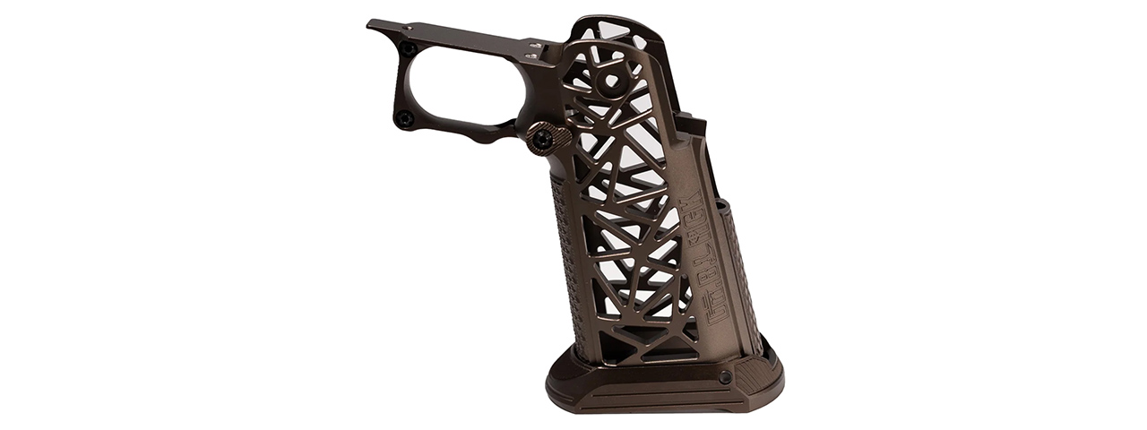 Dr. Black CNC Aluminum Type A Grip for Tokyo Marui Hi-Capa GBB Airsoft Pistols - (Tan)