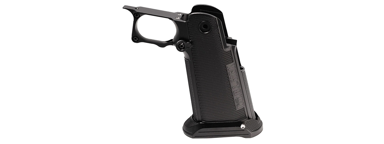 Dr. Black CNC Aluminum Type B Grip for Tokyo Marui Hi-Capa GBB Airsoft Pistols - (Black)