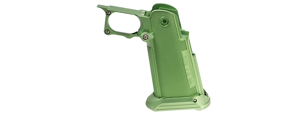 Dr. Black CNC Aluminum Type B Grip for Tokyo Marui Hi-Capa GBB Airsoft Pistols - (Green)
